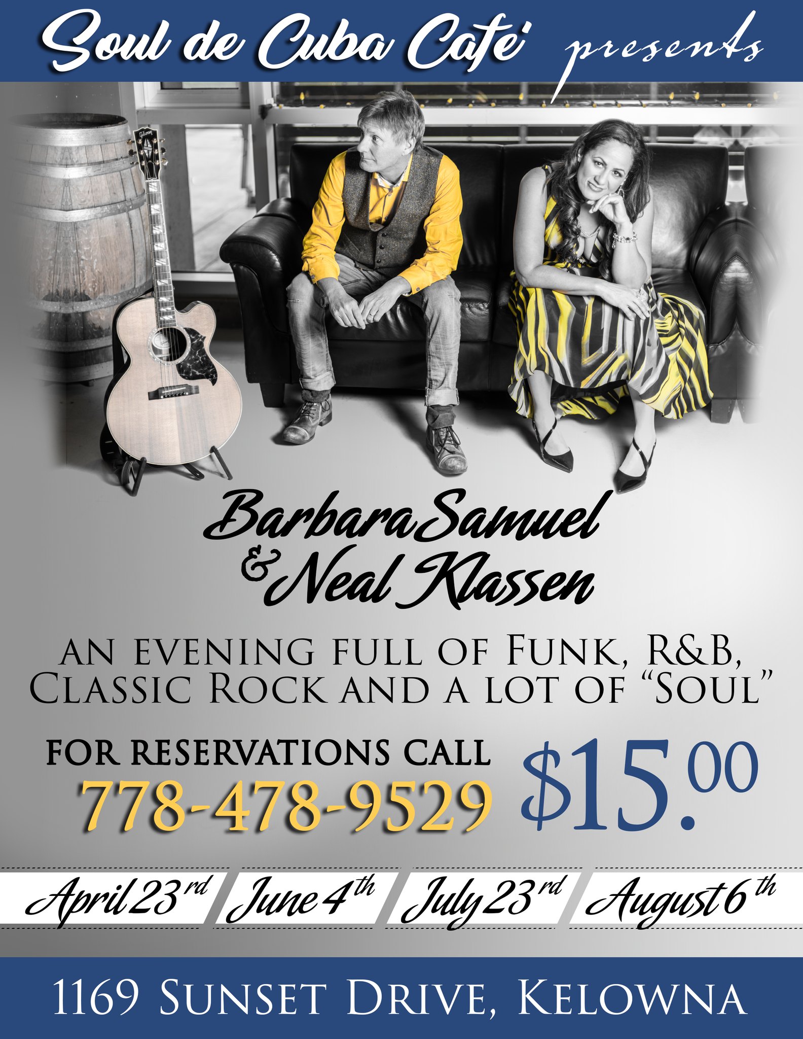 Barbara Samuel and Neal Klassen @ Soul de Cuba - Gonzo Events Calendar ...