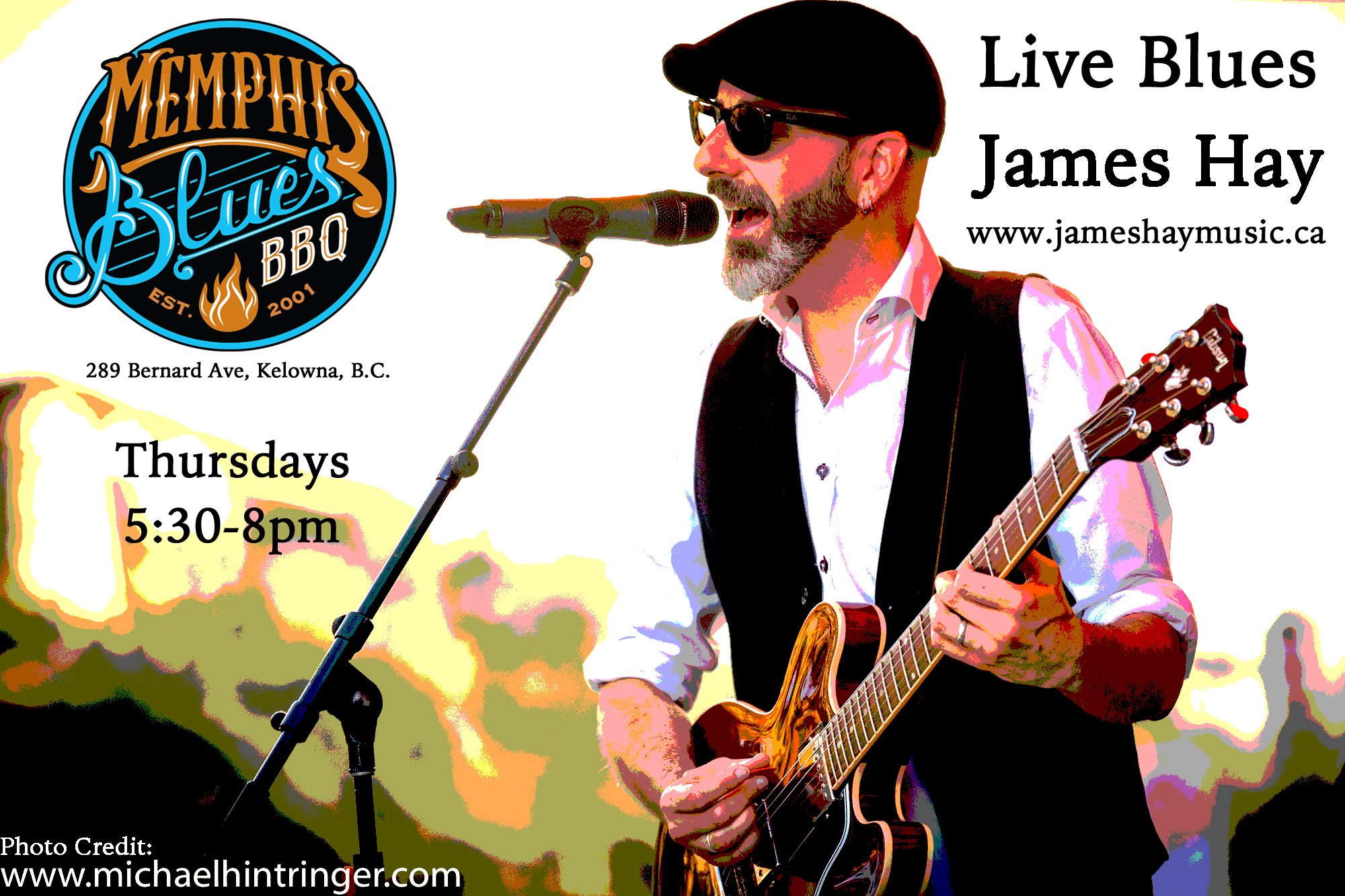 James Hay (Solo)@ Memphis BBQ & Blues - Gonzo Events Calendar for the 